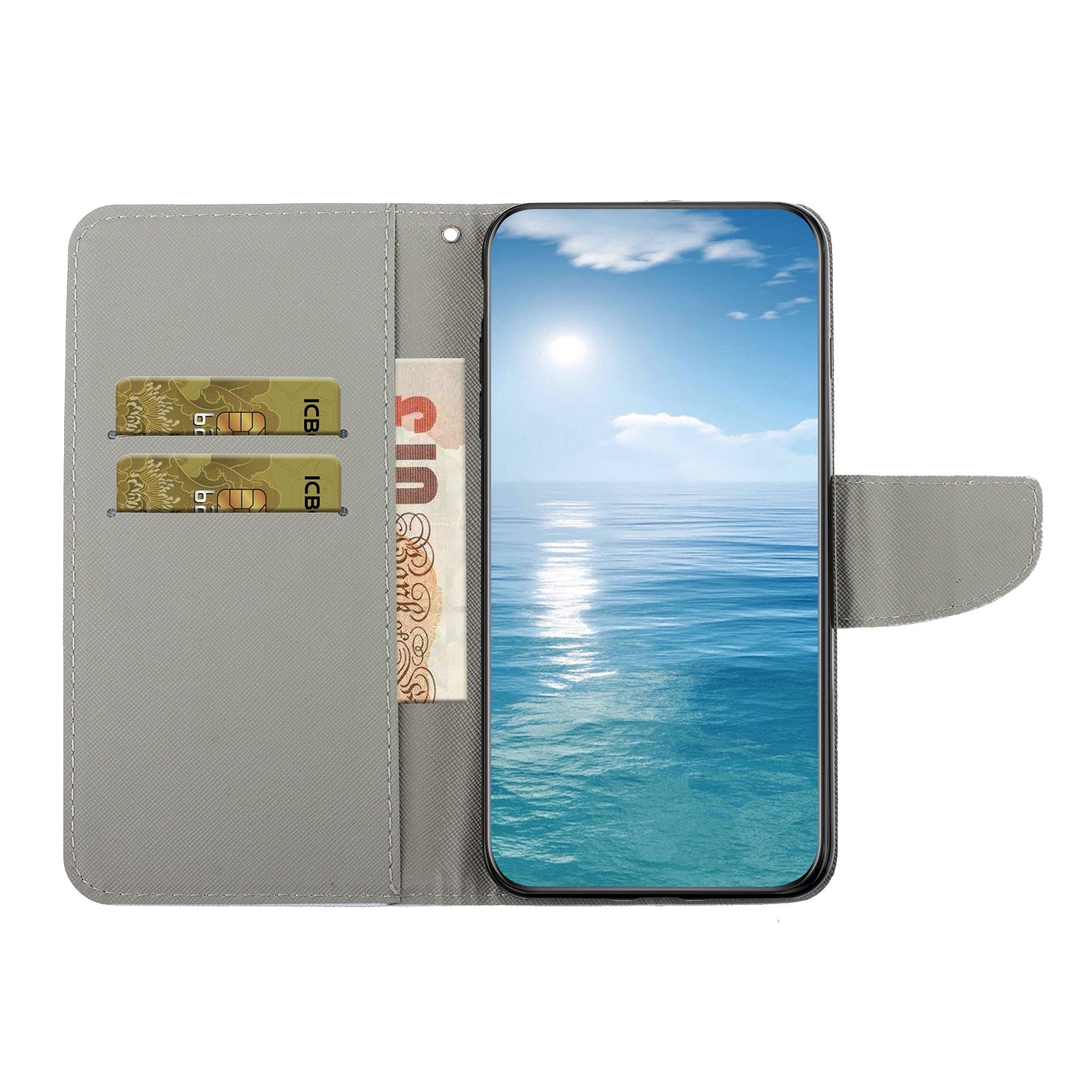 Pattern Printing PU Leather Cover for Samsung Galaxy S23 FE Cross Texture Wallet Phone Case with Strap Pattern Printing PU Leather Cover for Samsung Galaxy S23 FE Cross Texture Wallet Phone Case with Strap